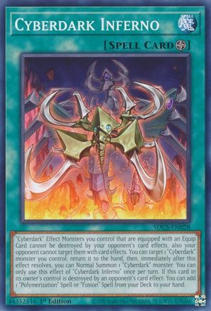 Cyberdark Inferno (SDCS-EN028) - Structure Deck: Cyber Strike 1st Edition Structure Deck: Cyber Strike Yugioh Single  Squirtle Squad Card Shop.