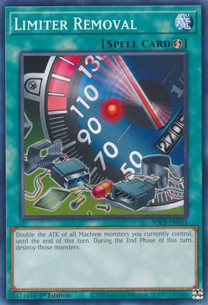 Limiter Removal (SDCS-EN033) - Structure Deck: Cyber Strike 1st Edition Structure Deck: Cyber Strike Yugioh Single  Squirtle Squad Card Shop.