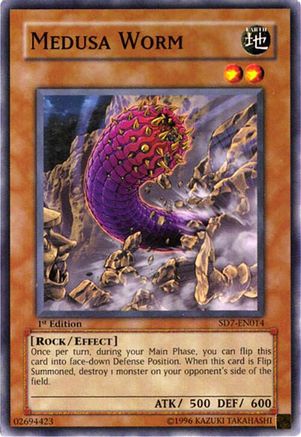 Medusa Worm (SD7-EN014) - Structure Deck: Invincible Fortress Unlimited Structure Deck: Invincible Fortress Yugioh Single  Squirtle Squad Card Shop.