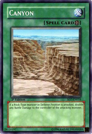 Canyon (SD7-EN016) - Structure Deck: Invincible Fortress Unlimited Structure Deck: Invincible Fortress Yugioh Single  Squirtle Squad Card Shop.