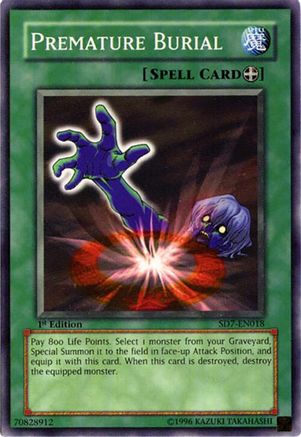 Premature Burial (SD7-EN018) - Structure Deck: Invincible Fortress Unlimited Structure Deck: Invincible Fortress Yugioh Single  Squirtle Squad Card Shop.