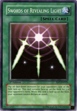 Swords of Revealing Light (SD7-EN019) - Structure Deck: Invincible Fortress 1st Edition Structure Deck: Invincible Fortress Yugioh Single  Squirtle Squad Card Shop.