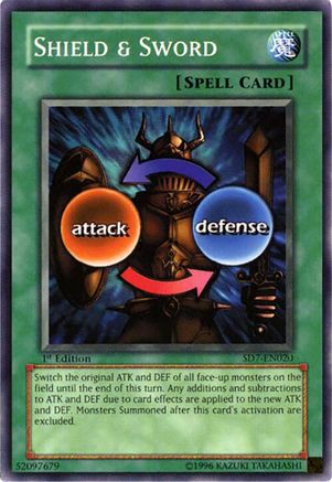 Shield & Sword (SD7-EN020) - Structure Deck: Invincible Fortress Unlimited Structure Deck: Invincible Fortress Yugioh Single  Squirtle Squad Card Shop.
