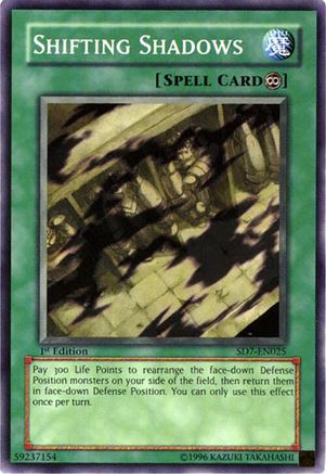 Shifting Shadows (SD7-EN025) - Structure Deck: Invincible Fortress Unlimited Structure Deck: Invincible Fortress Yugioh Single  Squirtle Squad Card Shop.
