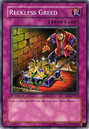 Reckless Greed (SD7-EN031) - Structure Deck: Invincible Fortress Unlimited Structure Deck: Invincible Fortress Yugioh Single  Squirtle Squad Card Shop.