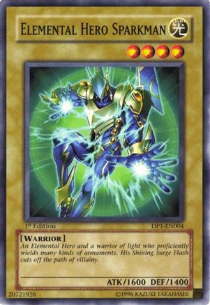 Elemental Hero Sparkman (DP1-EN004) - Duelist Pack 1: Jaden Yuki Unlimited Duelist Pack 1: Jaden Yuki Yugioh Single  Squirtle Squad Card Shop.
