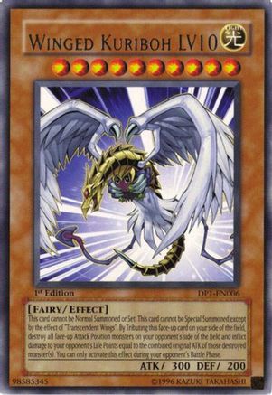 Winged Kuriboh LV10 (DP1-EN006) - Duelist Pack 1: Jaden Yuki 1st Edition Duelist Pack 1: Jaden Yuki Yugioh Single  Squirtle Squad Card Shop.