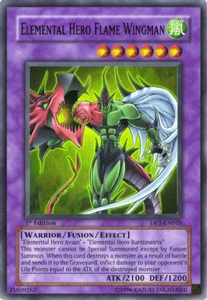 Elemental HERO Flame Wingman (DP1-EN010) - Duelist Pack 1: Jaden Yuki Unlimited Duelist Pack 1: Jaden Yuki Yugioh Single  Squirtle Squad Card Shop.