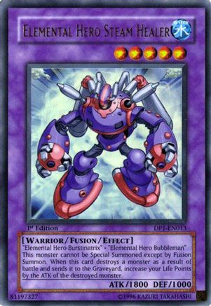 Elemental Hero Steam Healer (DP1-EN013) - Duelist Pack 1: Jaden Yuki Unlimited Duelist Pack 1: Jaden Yuki Yugioh Single  Squirtle Squad Card Shop.