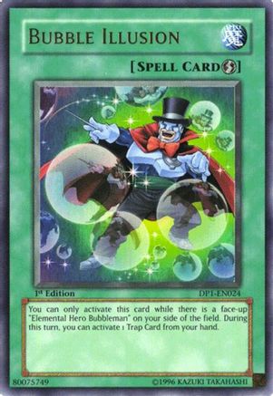 Bubble Illusion (DP1-EN024) - Duelist Pack 1: Jaden Yuki 1st Edition Duelist Pack 1: Jaden Yuki Yugioh Single  Squirtle Squad Card Shop.