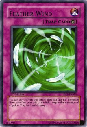 Feather Wind (DP1-EN029) - Duelist Pack 1: Jaden Yuki Unlimited Duelist Pack 1: Jaden Yuki Yugioh Single  Squirtle Squad Card Shop.
