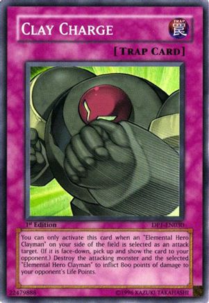 Clay Charge (DP1-EN030) - Duelist Pack 1: Jaden Yuki 1st Edition Duelist Pack 1: Jaden Yuki Yugioh Single  Squirtle Squad Card Shop.