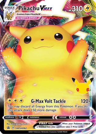 Pikachu VMAX SWSH062  - Holofoil SWSH Sword & Shield Promo Cards - Celebrations Promo