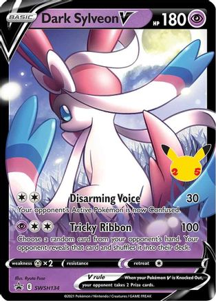 Dark Sylveon V SWSH134  - Holofoil SWSH Sword & Shield Promo Cards - Promo SWSH: Sword & Shield Promo Cards Pokemon Single  Squirtle Squad Card Shop.