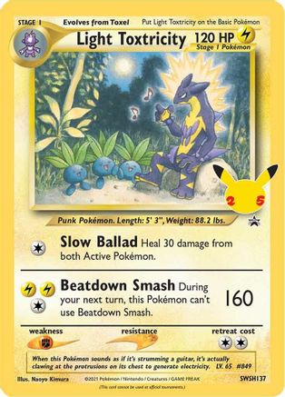 Light Toxtricity SWSH137  - Holofoil SWSH Sword & Shield Promo Cards - Promo SWSH: Sword & Shield Promo Cards Pokemon Single  Squirtle Squad Card Shop.