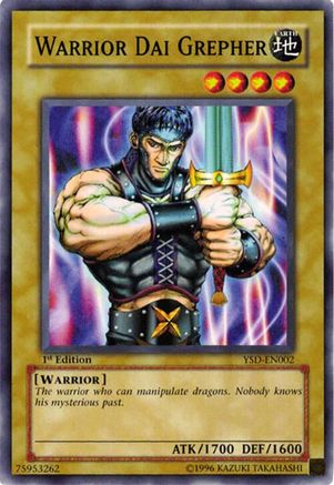 Warrior Dai Grepher (YSD-EN002) - Starter Deck 2006 1st Edition Starter Deck 2006 Yugioh Single  Squirtle Squad Card Shop.
