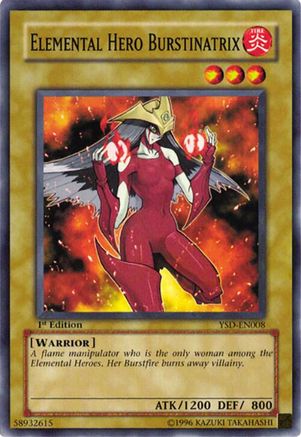 Elemental Hero Burstinatrix (YSD-EN008) - Starter Deck 2006 Unlimited Starter Deck 2006 Yugioh Single  Squirtle Squad Card Shop.