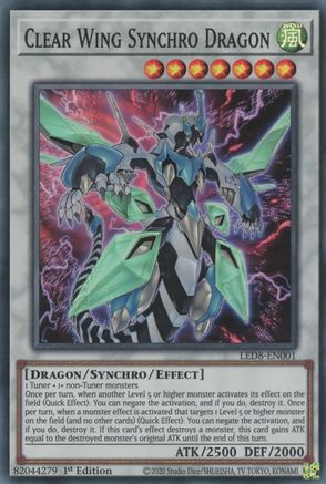 Clear Wing Synchro Dragon (LED8-EN001) - Legendary Duelists: Synchro Storm 1st Edition Legendary Duelists: Synchro Storm Yugioh Single  Squirtle Squad Card Shop.