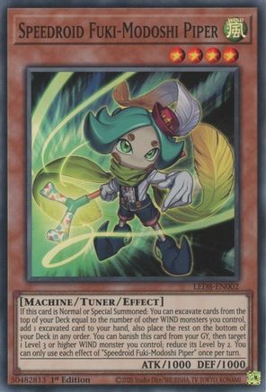 Speedroid Fuki-Modoshi Piper (LED8-EN002) - Legendary Duelists: Synchro Storm 1st Edition Legendary Duelists: Synchro Storm Yugioh Single  Squirtle Squad Card Shop.