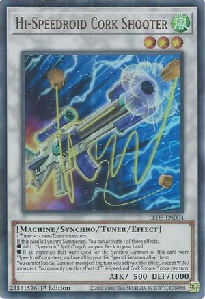Hi-Speedroid Cork Shooter (LED8-EN004) - Legendary Duelists: Synchro Storm 1st Edition Legendary Duelists: Synchro Storm Yugioh Single  Squirtle Squad Card Shop.