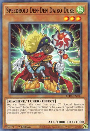 Speedroid Den-Den Daiko Duke (LED8-EN013) - Legendary Duelists: Synchro Storm 1st Edition Legendary Duelists: Synchro Storm Yugioh Single  Squirtle Squad Card Shop.