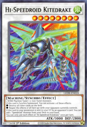 Hi-Speedroid Kitedrake (LED8-EN018) - Legendary Duelists: Synchro Storm 1st Edition Legendary Duelists: Synchro Storm Yugioh Single  Squirtle Squad Card Shop.