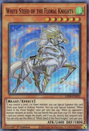White Steed of the Floral Knights (LED8-EN022) - Legendary Duelists: Synchro Storm 1st Edition Legendary Duelists: Synchro Storm Yugioh Single  Squirtle Squad Card Shop.
