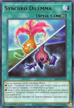 Synchro Dilemma (LED8-EN026) - Legendary Duelists: Synchro Storm 1st Edition Legendary Duelists: Synchro Storm Yugioh Single  Squirtle Squad Card Shop.