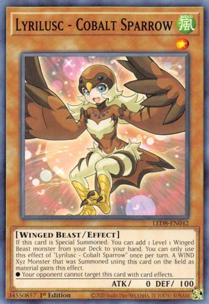 Lyrilusc - Cobalt Sparrow (LED8-EN042) - Legendary Duelists: Synchro Storm 1st Edition Legendary Duelists: Synchro Storm Yugioh Single  Squirtle Squad Card Shop.