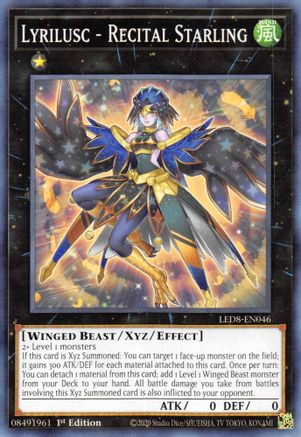 Lyrilusc - Recital Starling (LED8-EN046) - Legendary Duelists: Synchro Storm 1st Edition Legendary Duelists: Synchro Storm Yugioh Single  Squirtle Squad Card Shop.