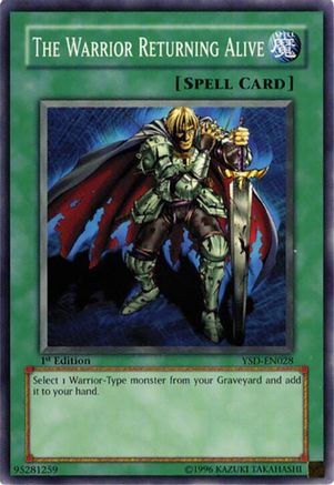 The Warrior Returning Alive (YSD-EN028) - Starter Deck 2006 1st Edition Starter Deck 2006 Yugioh Single  Squirtle Squad Card Shop.