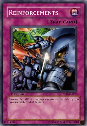 Reinforcements (YSD-EN032) - Starter Deck 2006 1st Edition Starter Deck 2006 Yugioh Single  Squirtle Squad Card Shop.