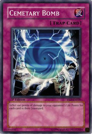 Cemetary Bomb (YSD-EN039) - Starter Deck 2006 1st Edition Starter Deck 2006 Yugioh Single  Squirtle Squad Card Shop.