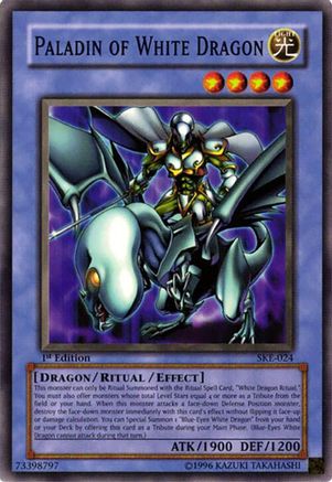 Paladin of White Dragon (SKE-024) - Starter Deck: Kaiba Evolution Unlimited Starter Deck: Kaiba Evolution Yugioh Single  Squirtle Squad Card Shop.