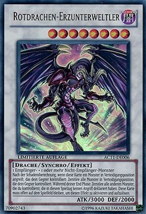 Red Dragon Archfiend (German) - "Rotdrachen-Erzunterweltler" (AC11-DE006) - Advent Calendar 2011 (Adventskalender) Limited Advent Calendar 2011 (Adventskalender) Yugioh Single  Squirtle Squad Card Shop.