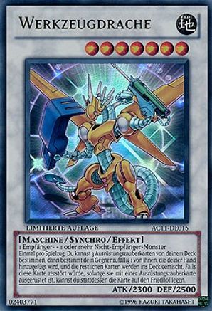 Power Tool Dragon (German) - "Werkzeugdrache" (AC11-DE015) - Advent Calendar 2011 (Adventskalender) Limited Advent Calendar 2011 (Adventskalender) Yugioh Single  Squirtle Squad Card Shop.