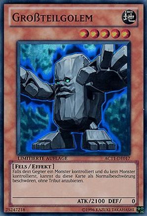 Big Piece Golem (German) - "Grossteilgolem" (AC11-DE017) - Advent Calendar 2011 (Adventskalender) Limited Advent Calendar 2011 (Adventskalender) Yugioh Single  Squirtle Squad Card Shop.