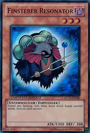 Dark Resonator (German) - "Finsterer Resonator" (AC11-DE020) - Advent Calendar 2011 (Adventskalender) Limited Advent Calendar 2011 (Adventskalender) Yugioh Single  Squirtle Squad Card Shop.