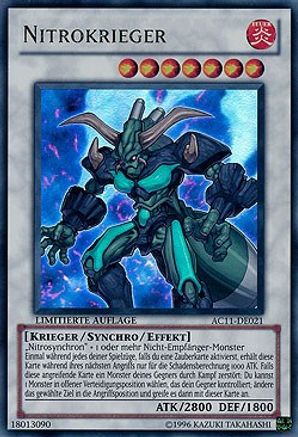 Nitro Warrior (German) - "Nitrokrieger" (AC11-DE021) - Advent Calendar 2011 (Adventskalender) Limited Advent Calendar 2011 (Adventskalender) Yugioh Single  Squirtle Squad Card Shop.