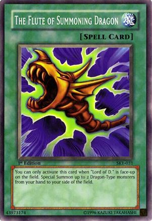 The Flute of Summoning Dragon (SKE-031) - Starter Deck: Kaiba Evolution Unlimited Starter Deck: Kaiba Evolution Yugioh Single  Squirtle Squad Card Shop.
