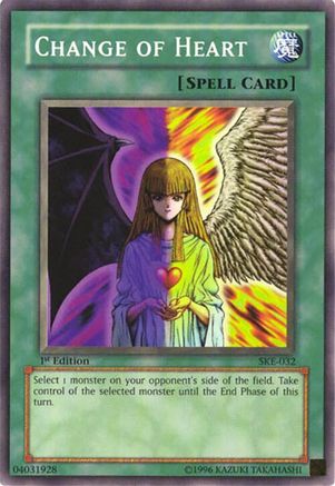Change of Heart (SKE-032) - Starter Deck: Kaiba Evolution Unlimited Starter Deck: Kaiba Evolution Yugioh Single  Squirtle Squad Card Shop.
