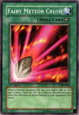 Fairy Meteor Crush (SKE-040) - Starter Deck: Kaiba Evolution 1st Edition Starter Deck: Kaiba Evolution Yugioh Single  Squirtle Squad Card Shop.