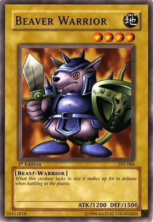 Beaver Warrior (SYE-006) - Starter Deck: Yugi Evolution 1st Edition Starter Deck: Yugi Evolution Yugioh Single  Squirtle Squad Card Shop.