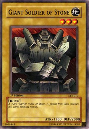 Giant Soldier of Stone (SYE-010) - Starter Deck: Yugi Evolution 1st Edition Starter Deck: Yugi Evolution Yugioh Single  Squirtle Squad Card Shop.