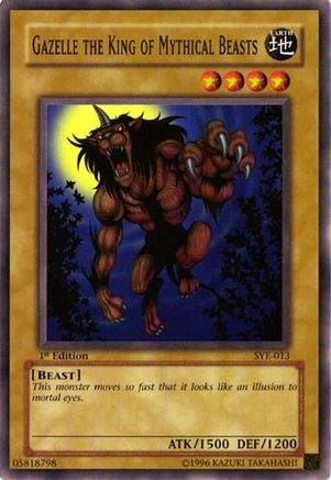 Gazelle the King of Mythical Beasts (SYE-013) - Starter Deck: Yugi Evolution 1st Edition Starter Deck: Yugi Evolution Yugioh Single  Squirtle Squad Card Shop.
