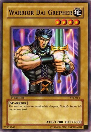 Warrior Dai Grepher (SYE-014) - Starter Deck: Yugi Evolution Unlimited Starter Deck: Yugi Evolution Yugioh Single  Squirtle Squad Card Shop.