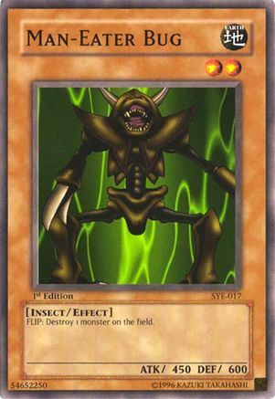 Man-Eater Bug (SYE-017) - Starter Deck: Yugi Evolution 1st Edition Starter Deck: Yugi Evolution Yugioh Single  Squirtle Squad Card Shop.