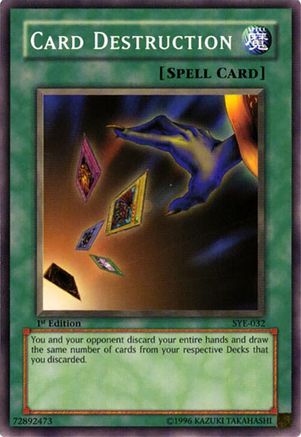 Card Destruction (SYE-032) - Starter Deck: Yugi Evolution Unlimited Starter Deck: Yugi Evolution Yugioh Single  Squirtle Squad Card Shop.