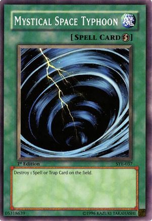 Mystical Space Typhoon (SYE-037) - Starter Deck: Yugi Evolution 1st Edition Starter Deck: Yugi Evolution Yugioh Single  Squirtle Squad Card Shop.
