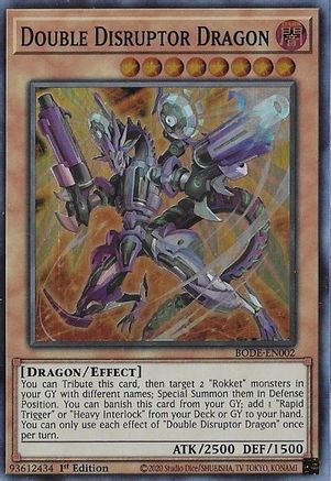 Double Disruptor Dragon (BODE-EN002) - Burst of Destiny 1st Edition Burst of Destiny Yugioh Single  Squirtle Squad Card Shop.